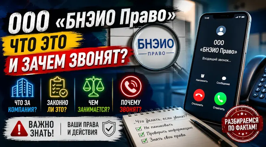ООО «БНЭИО Право» что это и зачем звонят?