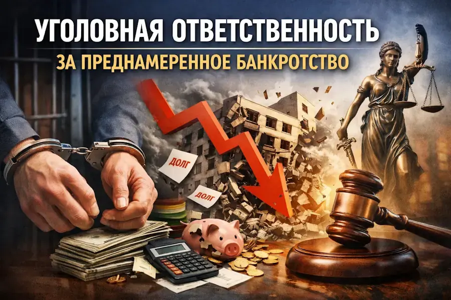 Уголовная ответственность за преднамеренное банкротство: статья 196 УК РФ