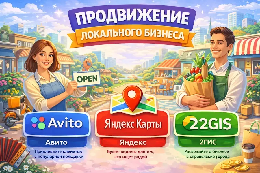 Продвижение локального бизнеса: 5 ТОП-каналов