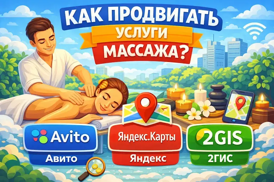Продвижение услуг массажиста: 7 каналов для стабильной записи в 2026