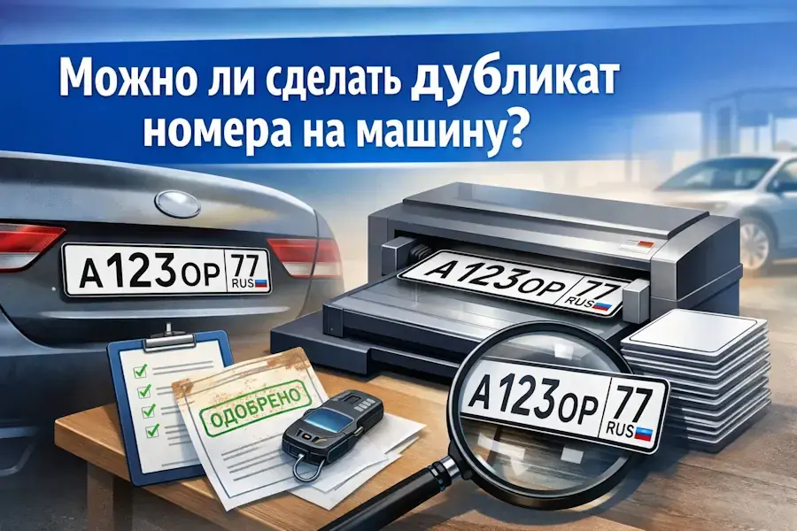 Можно ли сделать дубликат номера на машину: законность и риски 2026