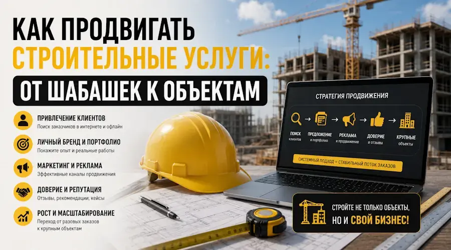 Как продвигать строительные услуги: от шабашек к объектам