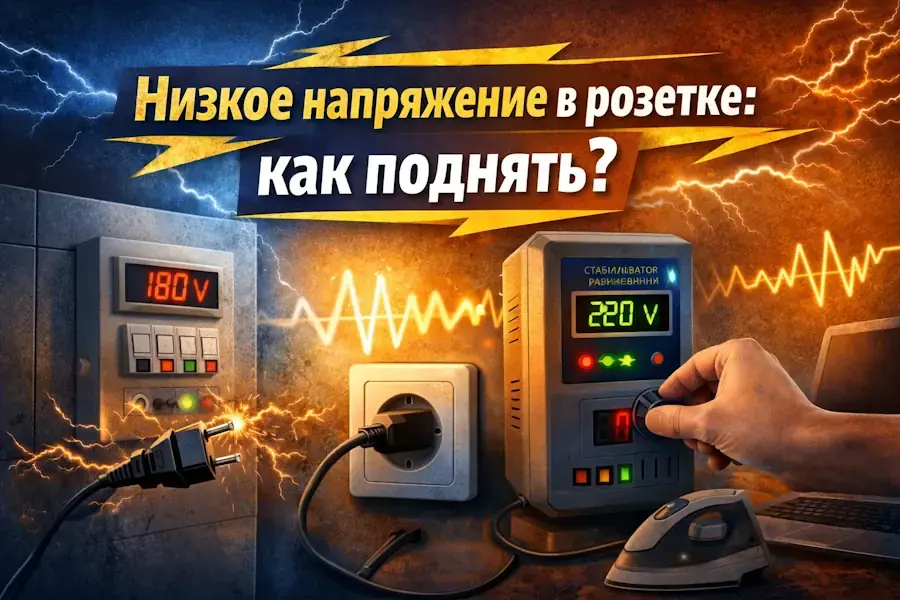 Низкое напряжение в розетке: как поднять и стабилизировать в частном доме и квартире