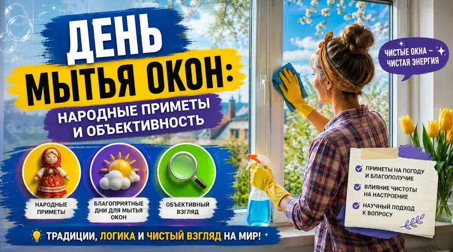 День мытья окон: народные приметы и объективность