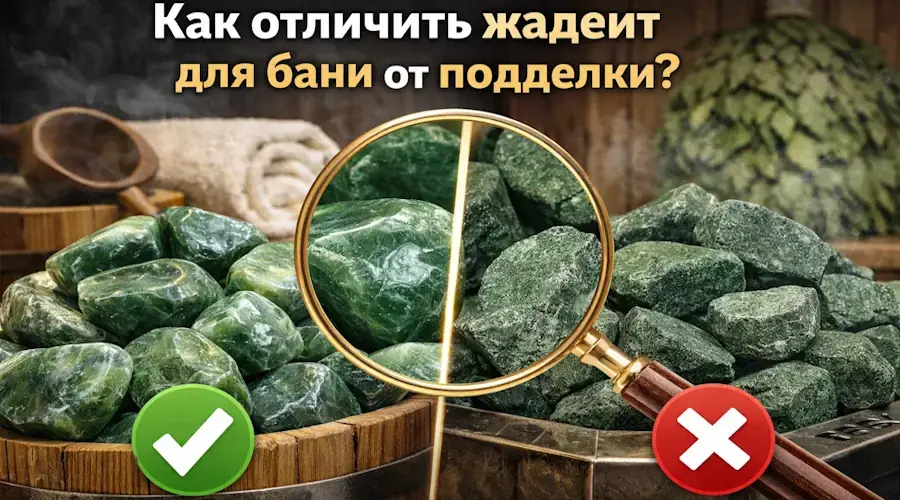 Как отличить жадеит для бани от подделки?