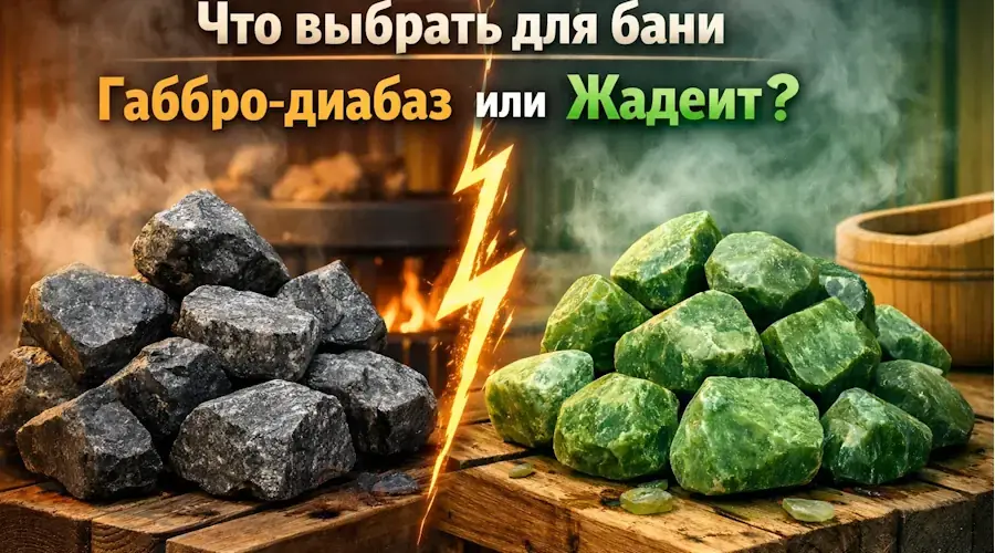 Габбро-диабаз или жадеит для бани: что лучше?