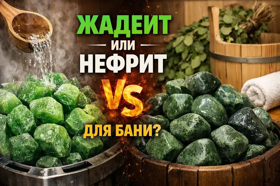 Нефрит или жадеит для бани: что лучше?