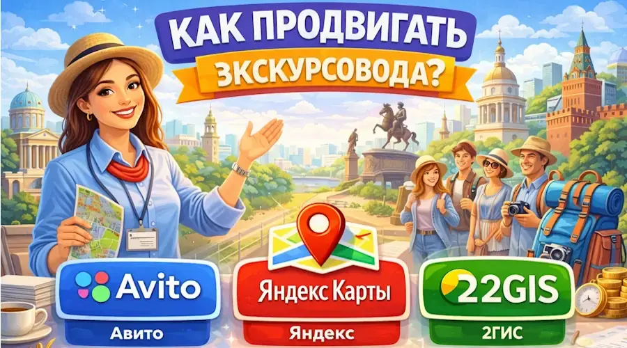 Продвижение услуг экскурсовода: поток туристов и групп