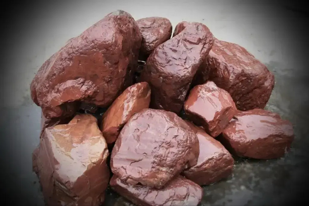 Яшма сургучная шлифованная