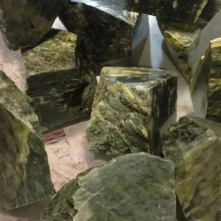 Нефрит колото-пиленный